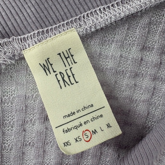 We The Free Lavender Monterey Waffle Sweater | Small - Picture 4 of 7